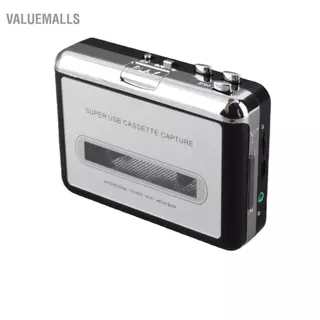 Valuemalls USB Cassette Converter เทปเป็น MP3 คุณภาพเสียงไฮไฟเครื่องเล่นเพลงพกพาพร้อมหูฟัง