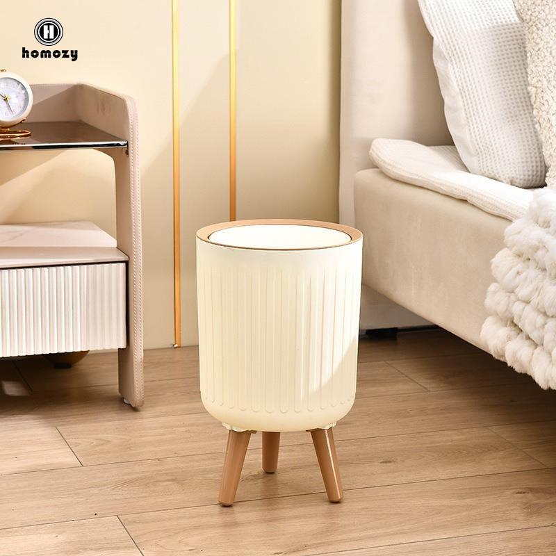 [WishshopeelqMY] ถังขยะอเนกประสงค์แฟชั่น Rubbish Bin พร้อมฝาปิดสําหรับบ้านห้องน้ําสํานักงาน