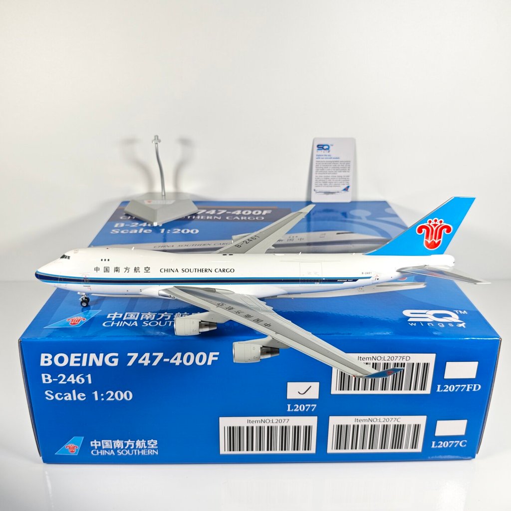 SQ Wings 1: 200 L2077 China Southern Airlines B747-400F B-2461 รุ่นโลหะผสม