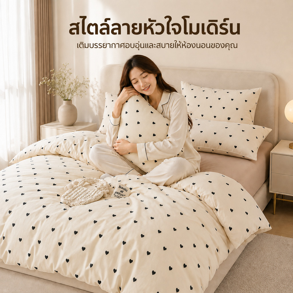 ผ้าปูที่นอนรัดมุมผ้าฝ้าย 100% 4 in1 พร้อมสต็อก 3 ฟุต 3.5 ฟุต 5 ฟุต 6 ฟุต
