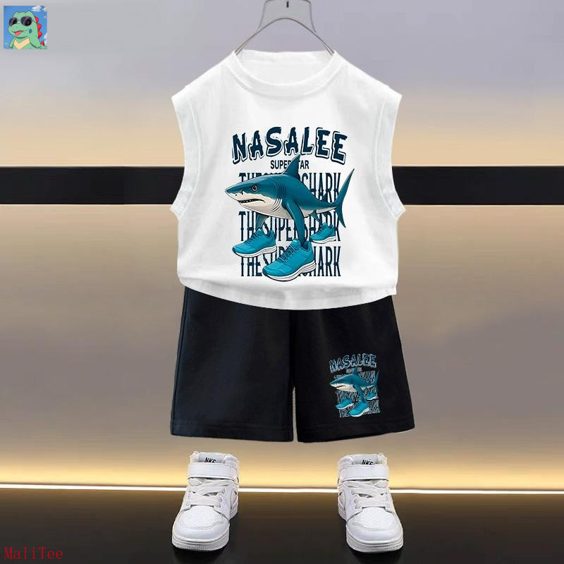 【MaliTee】เซ็ตชุดเด็ก เสื้อ+กางเกง Italian Brianrot พร้อมส่ง NASALEE ผ้านิ่มสบาย คอกลมแขนสั้นพิมพ์ลาย