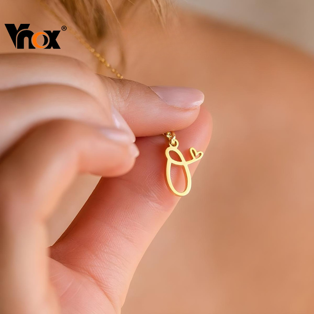 Vnox จี้ Minimalist สแตนเลส hypoallergenic สำหรับสร้อยคอนำมาซึ่งความเรียบหรู เป็นของขวัญพิเศษสำหรับ GF