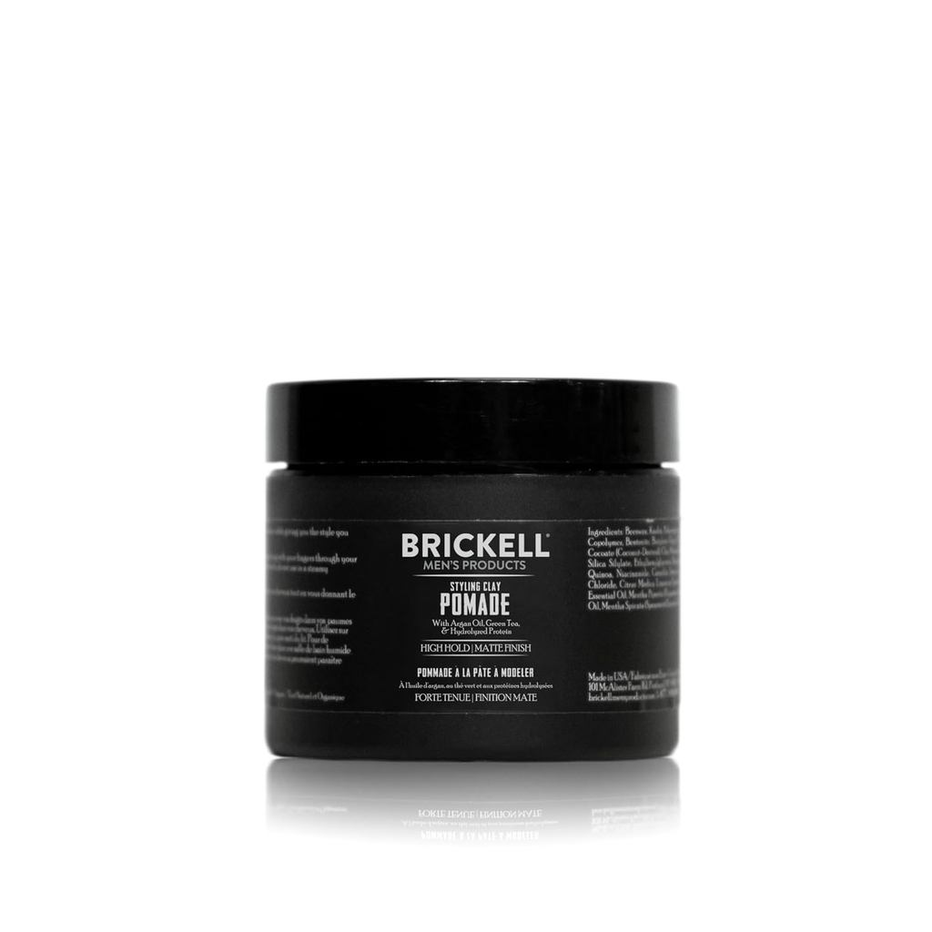 BrickellMensProductsHairStylingClayPomadeForMen,&OrganicwithStrongHold&MatteFinish,ผลิตภัณฑ์สําหรับM