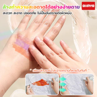 【Ohayo ของแท้】สีเทียนระบายน้ำ สีเทียนเด็กปลอดสารพิษ 12/18/24/36/48สี ซักได้ หมุนได้ ของเล่นระบายสี เสริมพัฒนาการเด็ก