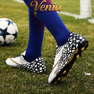 VENIA ผู้ใหญ่ / เด็ก ร้อยเล็บ รองเท้าฟุตซอล - สนามหญ้า / ห้อง หญ้าเล็บ Soccer Football Boots Size31-43