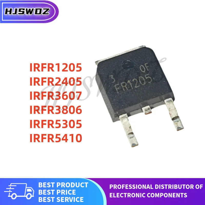 10 ชิ้น/ล็อต IRFR3607 IRFR5305 IRFR5410 IRFR1205 IRFR2405 IRFR3806 FR3607 FR5305 FR5410 FR1205 FR240