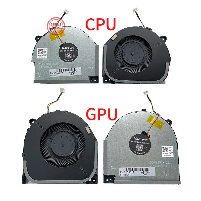 CPU GPU พัดลมระบายความร้อนแล็ปท็อปสําหรับ Lenovo Legion X7000 2018 X7000-1060 1050 X530 X530-15ICH D