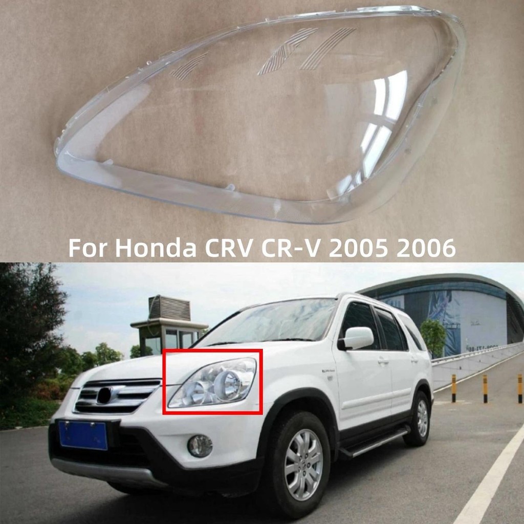 สําหรับ Honda CRV CR-V 2005 2006 รถอุปกรณ์เสริมสําหรับรถยนต์ไฟหน้าโคมไฟแก้วเปลี่ยนเดิมโคมไฟ