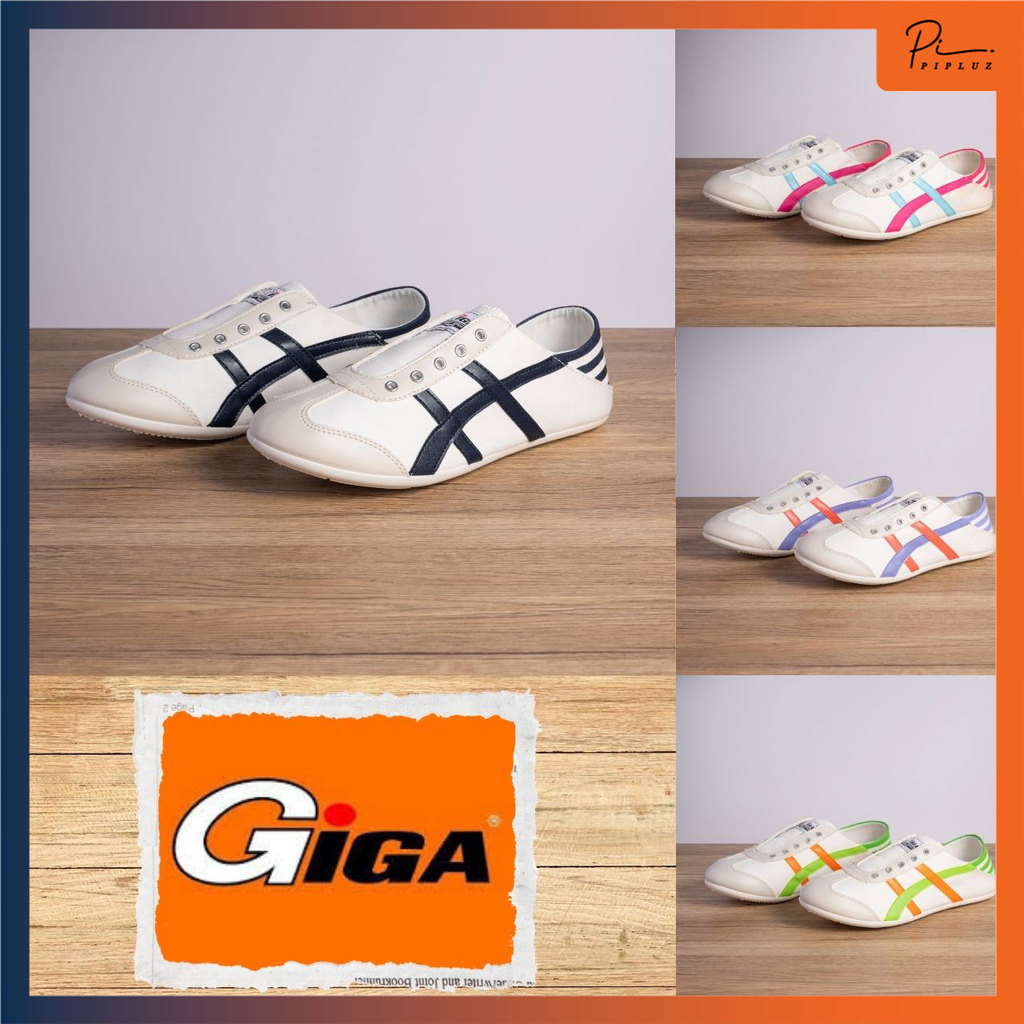 รองเท้าผ้าใบ ไม่ต้องผูกเชือก แบรนด์ กีก้า Giga กิ๊กก้า แท้ รุ่น GA14