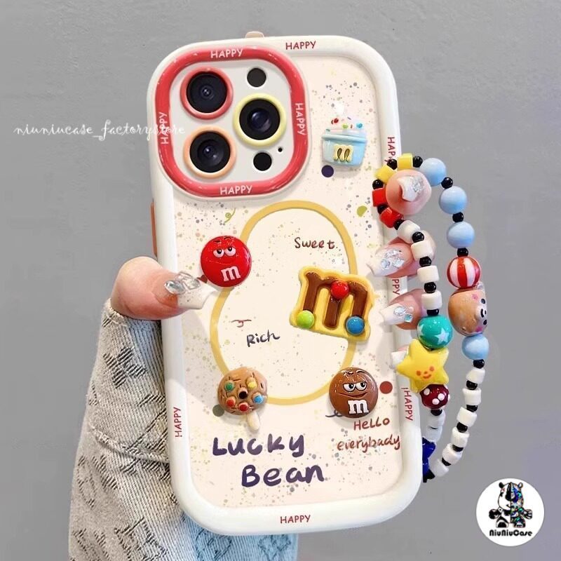 น่ารัก M&M เคส For infinix Hot 40i 30 Smart 5 7 8 Pro POP 7 8 โทรศัพท์มือถือเคสนิ่ม Tecno Spark 20C 20 10 GO 2024 10C