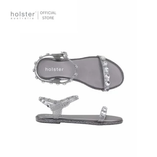 holster australia รองเท้าแตะรัดส้นผู้หญิง halo glitter สี pewter