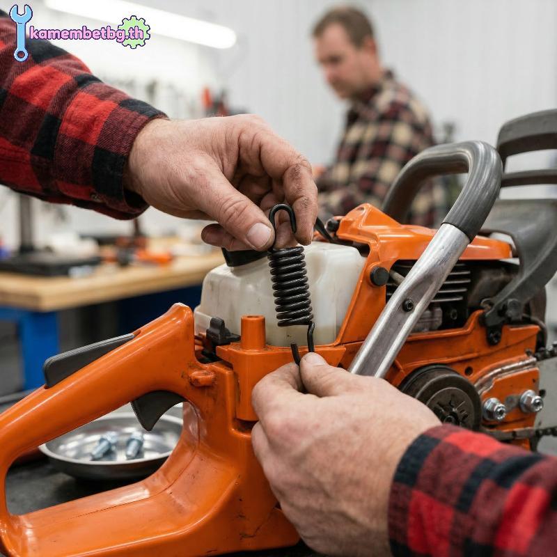 Kamembetbg เปลี่ยนชุดฤดูใบไม้ผลิสําหรับ MCCULLOCH 420 435 438 Chainsaw Anti AV ชุดสําหรับ Smooth Ope