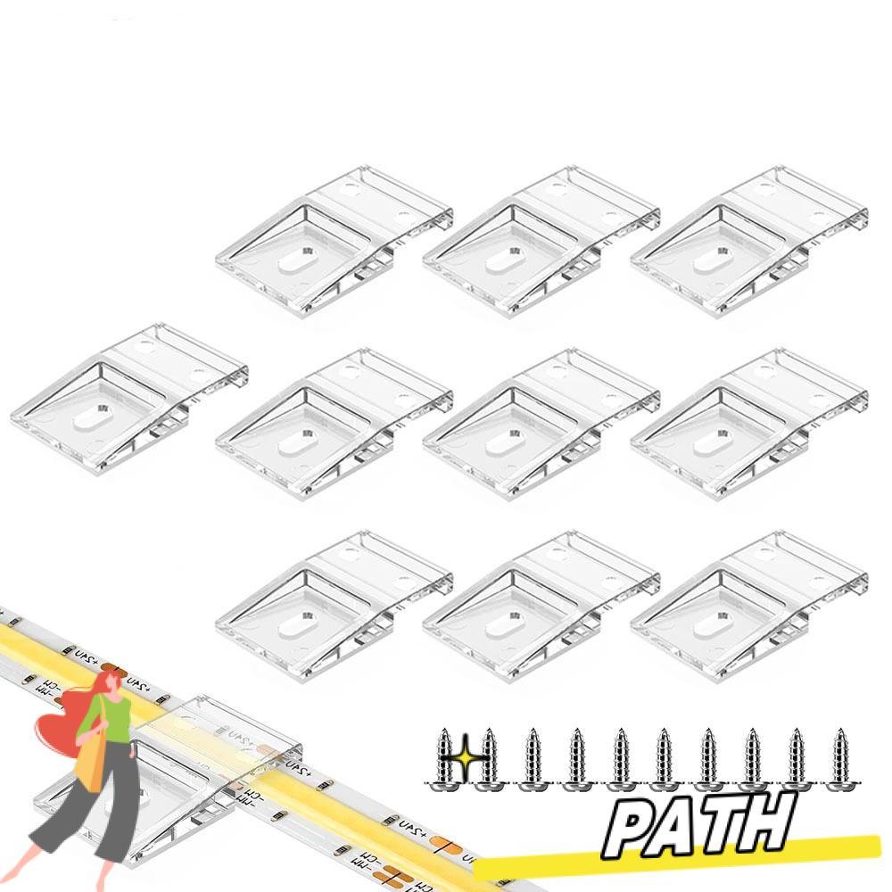 PATH คลิปพร้อมสกรู, Light Strip Clamp FCOB COB SK6812 RGBW 10 มม.PCB LED Light Strip คลิป, WS2812B W