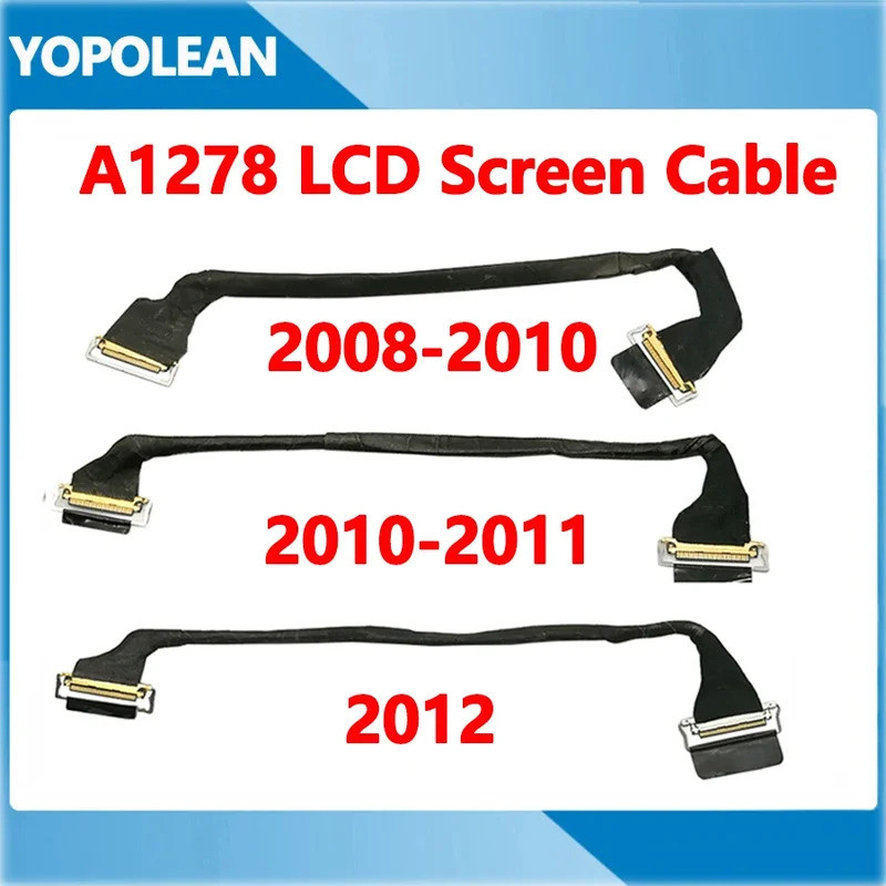 Original A1278 LCD Flex สําหรับ Macbook Pro 13 "A1278 สายหน้าจอ LCD 2008 2009 2010 2011 2012
