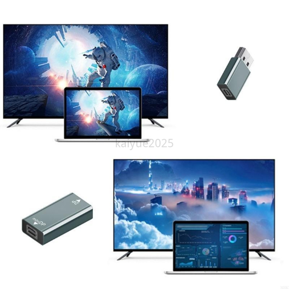 KYBD DP Displayport 1.4 ถึง Mini Displayport อะแดปเตอร์ 4K 8K 60Hz Cable Extender สําหรับ PC โปรเจคเ