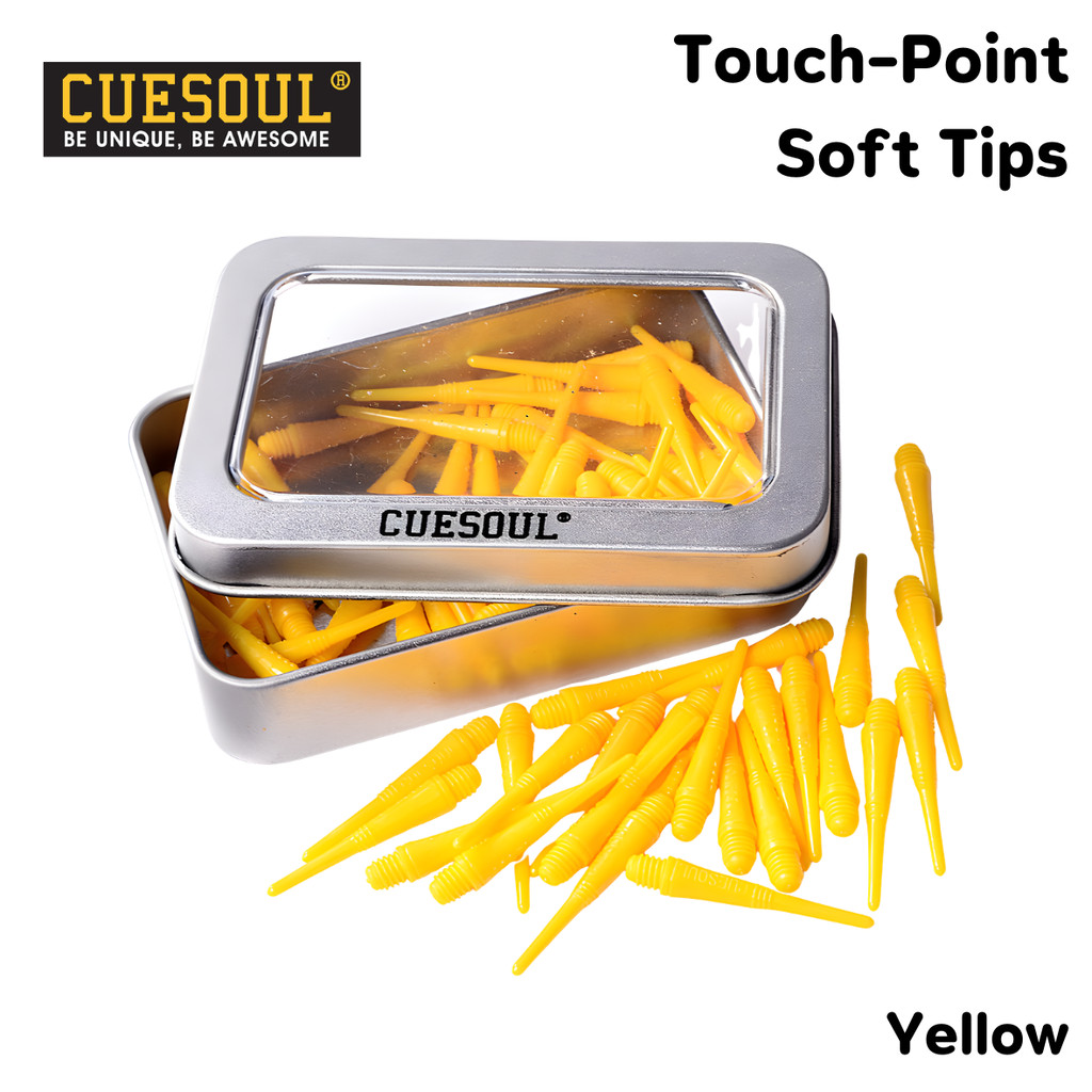 หัวลูกดอกปาเป้า Cuesoul Touch-Point Soft Tips Dart Points 2BA 27mm 100 pcs ปลายลูกดอก