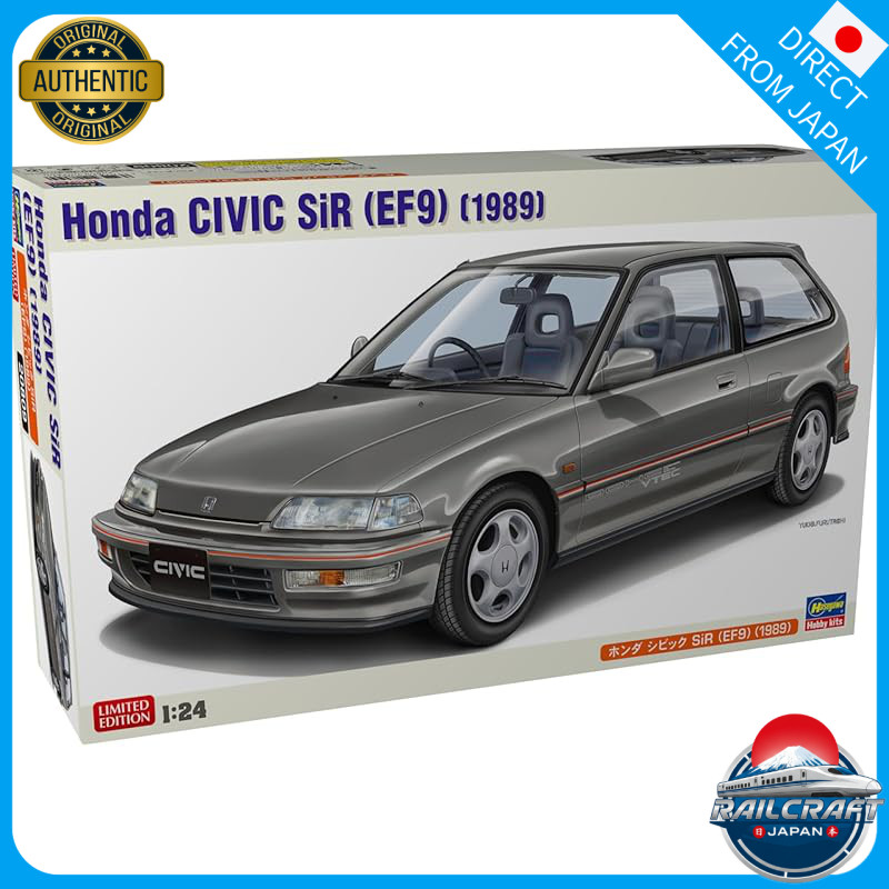 Hasegawa 1/24 Honda Civic SiR (EF9) (1989) Plastic Model 20809 (Car)