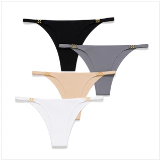 💥Angle Bra💥 (N1140) กางเกงในผู้หญิง Thong จีสตริง Seamless ผ้านุ่ม ยืดหยุ่นสูง ใส่สบาย ไม่เห็นขอบ