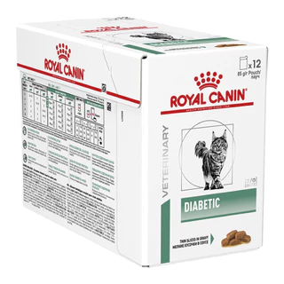 [ ยกกล่อง 12 ซอง ] Royal Canin Diabetic อาหารแมวสำหรับโรคเบาหวาน 85g