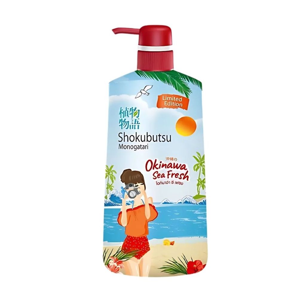 โชกุบุสซึ โมโนกาตาริ ครีมอาบน้ำโอกินาว่าซีเฟรช (Shokubutsu Monogatari Okinawa Sea Fresh Shower Cream