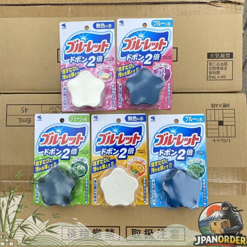 Kobayashi Bluelet Dobon Double ก้อนดับกลิ่น ชักโครก ก้อนทำความสะอาดโถสุขภัณฑ์
