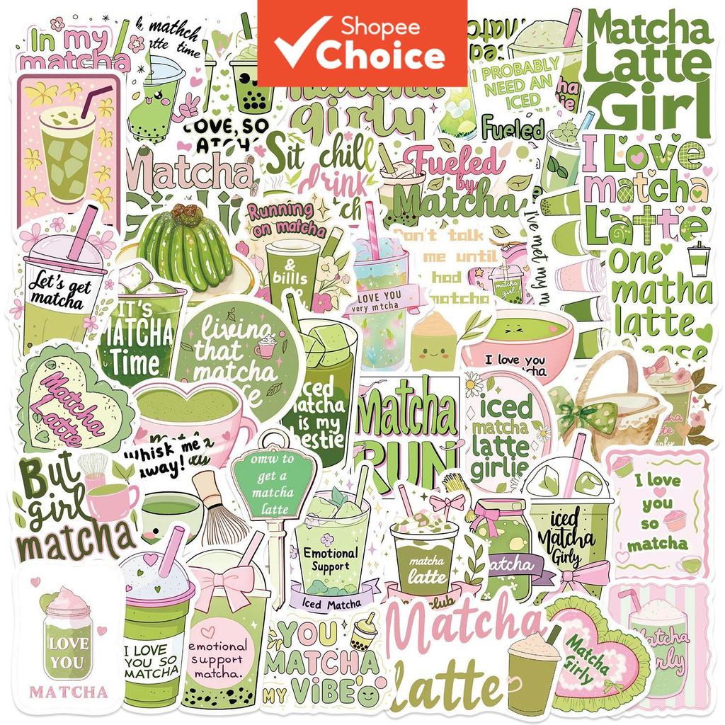Matcha Girl สติกเกอร์ความงามน่ารัก 250 ชิ้น สําหรับโทรศัพท์ แล็ปท็อป สเก็ตบอร์ด กระเป๋าเดินทาง สมุดภาพ ปาร์ตี้