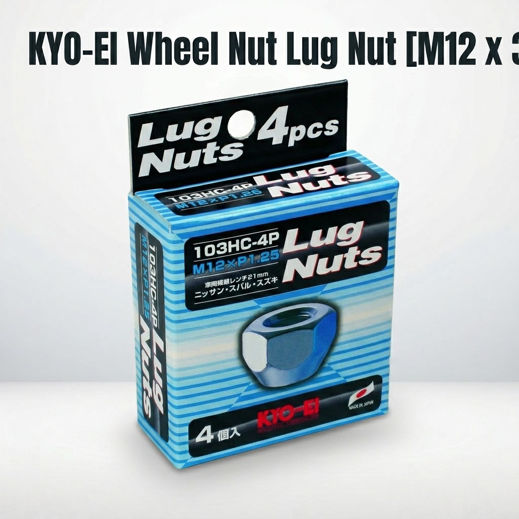 KYO-EI Wheel Nut Lug Nut [M12 x P1.25] 21HEX [Through Type] 103HC-4P