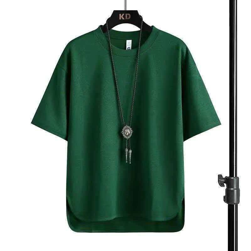 High-end ice silk waffle top ผู้ชายบางสั้น-slee Autumn Trouble short Sleeve Troller top เสื้อยืดแขนส