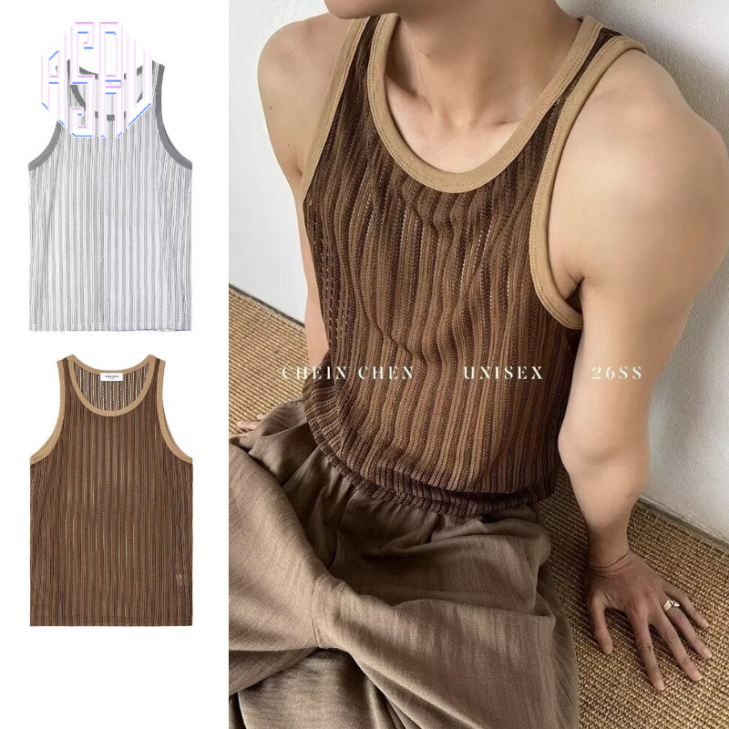 เสื้อกั๊กผู้ชายสไตล์อเมริกันสตรีท ระบายอากาศได้ดี เหมาะสำหรับการสวมใส่ในโอกาสลำลองและออกกำลังกาย