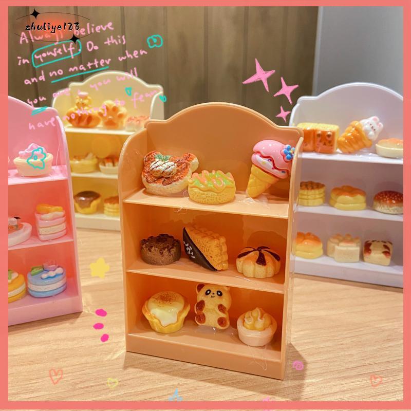 <zhuliye123> 1:12 Dollhouse Miniature ซูเปอร์มาร์เก็ตชั้นวางขาตั้งจอแสดงผลเก็บ Ra ฉากตกแต่งของเล่นตุ๊กตา House อุปกรณ์เสริม Nice