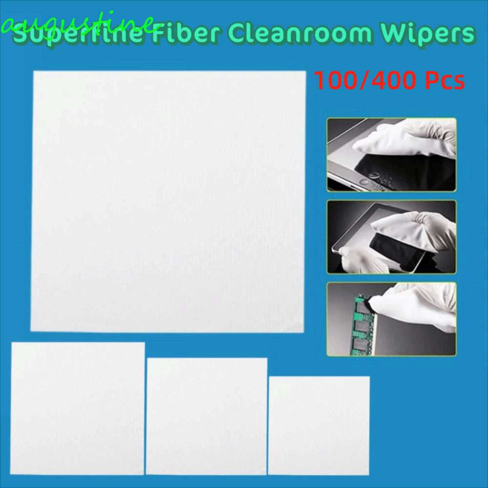 AUGUSTINE Non Dust Cloth, Multi-purpose Superfine Fiber Cleanroom Wipers, แบบพกพา Super Absorbent 4/