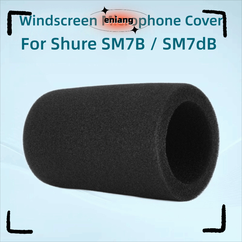 ENIANG 1pcs Mic ฝาครอบกระจก, Flocked ฟองน้ําโฟม Windproof ไมโครโฟน, Professional เปลี่ยน Pop Filter 