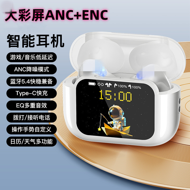 A9proA11pro หน้าจอสีหูฟัง ANC ตัดเสียงรบกวน Huaqiangbei หูฟังกีฬาอายุการใช้งานแบตเตอรี่ยาวนานพร้อมสต