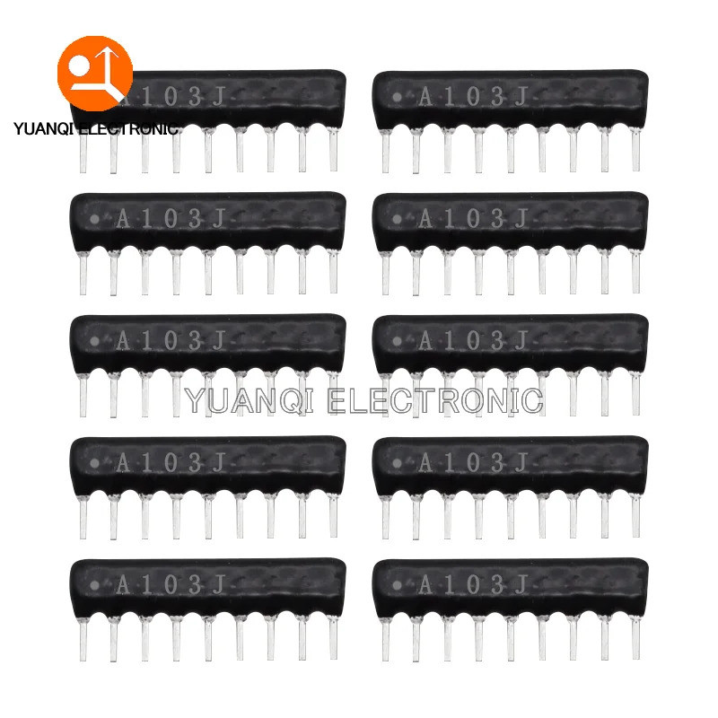 10pcs 9PIN 8PIN 7PIN 6PIN 5PIN 10PIN 4PIN excusion Network Resistor DIP 100R 220R 470R 1K 1.5K 2.2K 