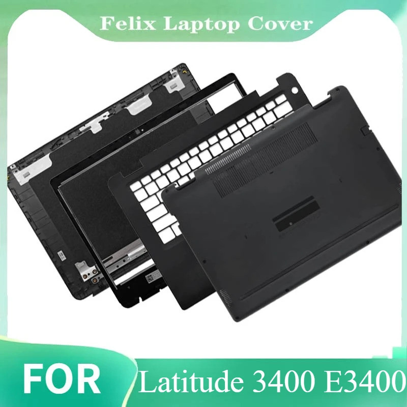 ใหม่กรณีแล็ปท็อปปกหลัง LCD/ด้านหน้า/Palmrest/ด้านล่างสําหรับ Latitude 3400 E3400 0H02YK 0F66TD 0NFPP