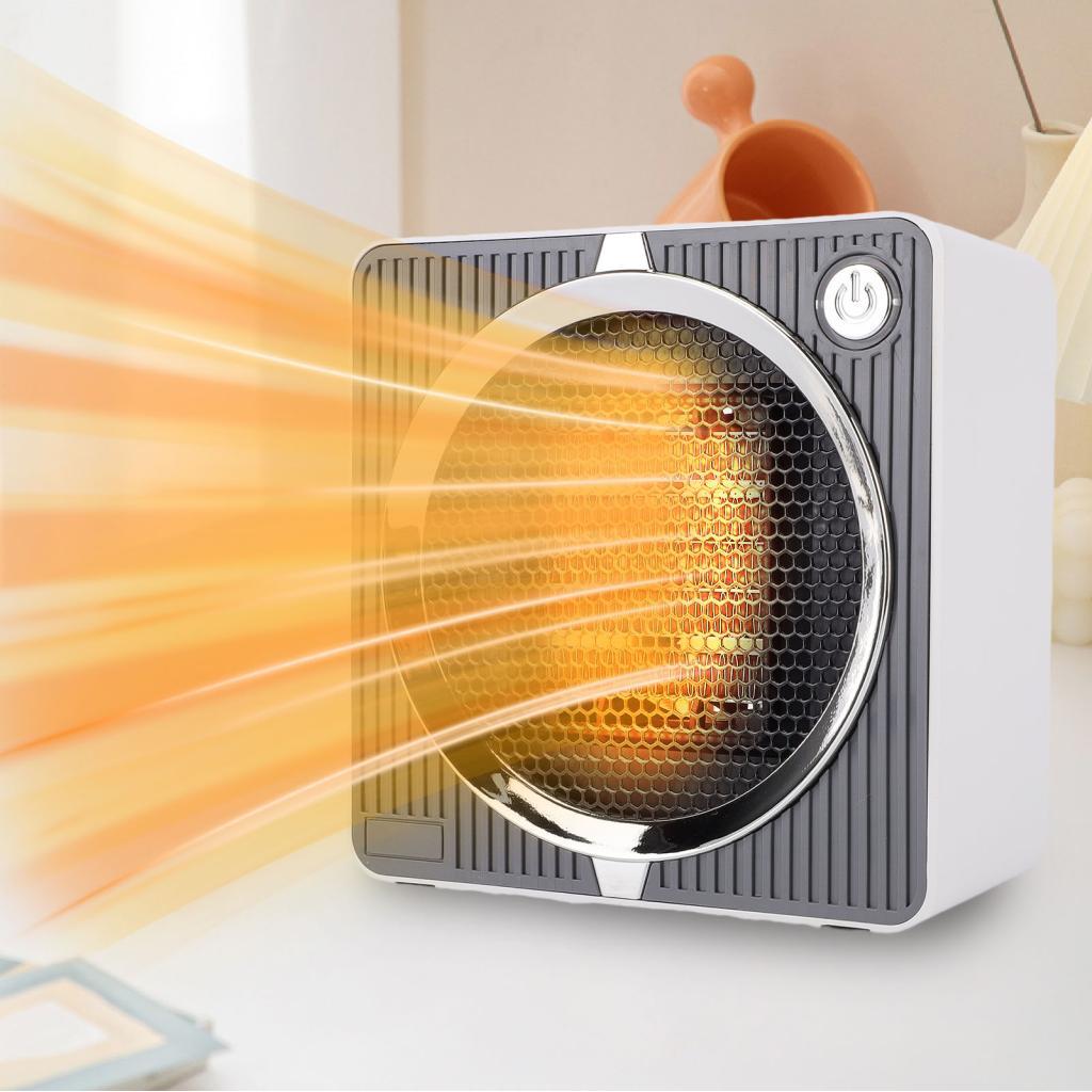 Treee Mini Space Heater สําหรับในร่ม PTC ความร้อนอย่างรวดเร็ว Quiet พัดลมตั้งโต๊ะแบบพกพาห้องนอนห้องน