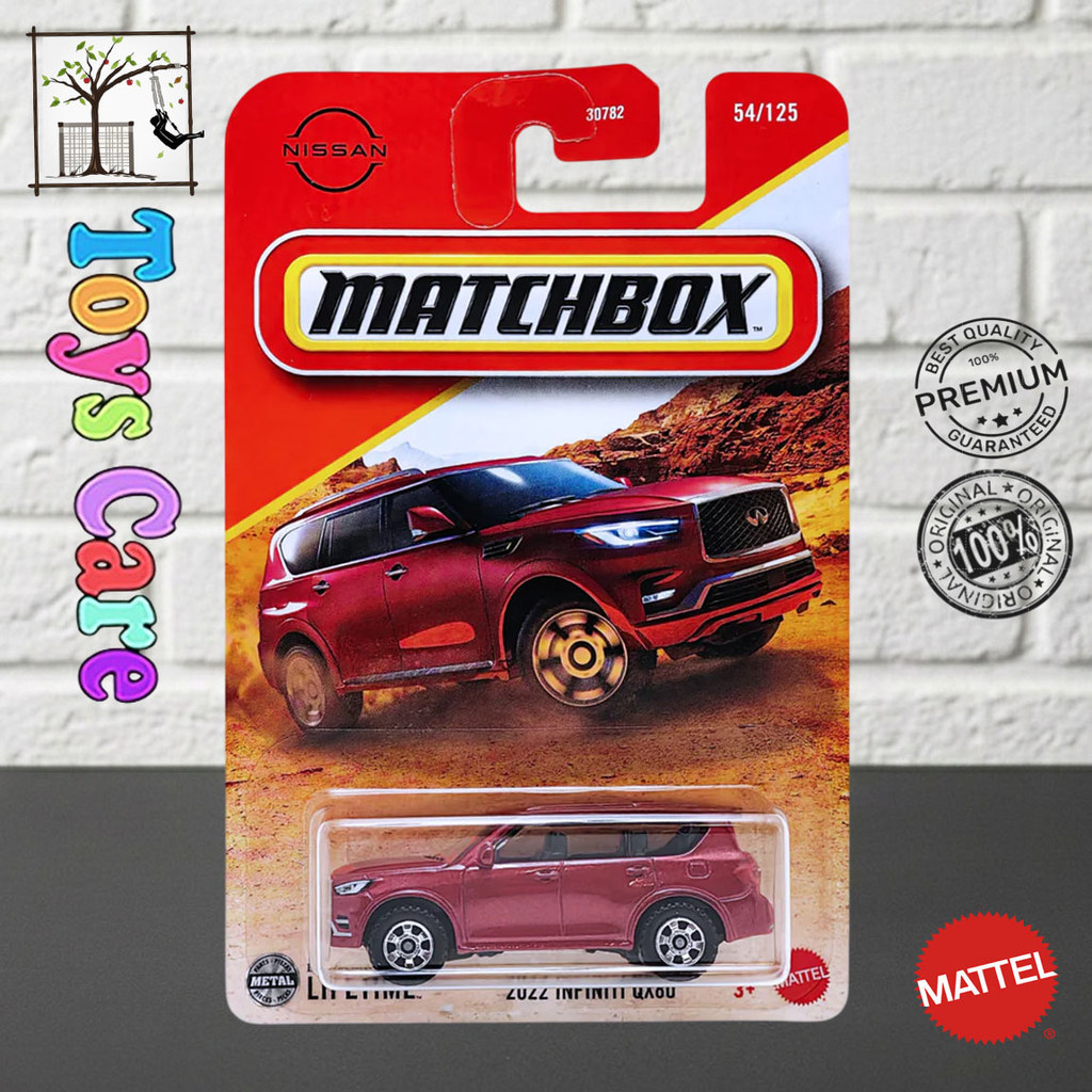 MERAH Matchbox Car 2022 Infiniti QX80 รถ SUV สีแดง