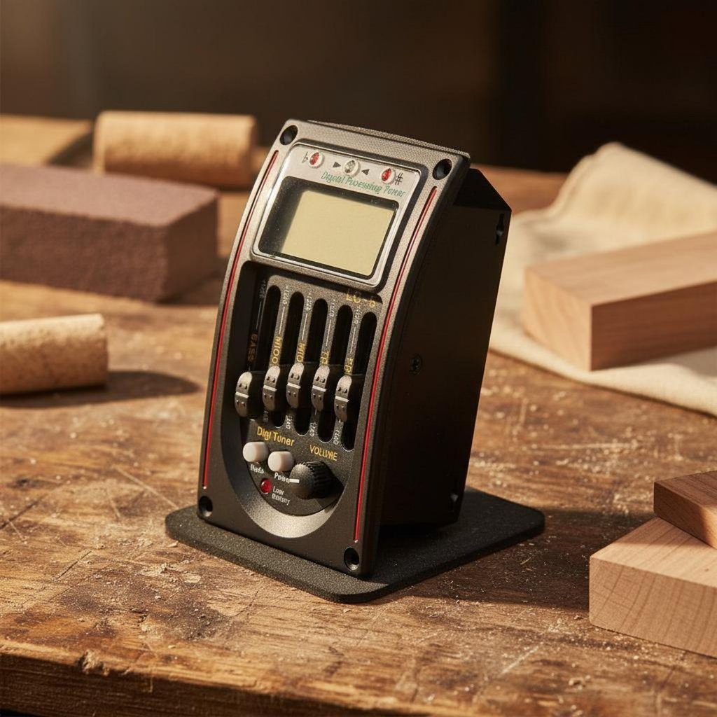 Display Onboard Guitar Equalizer พร้อมจูนเนอร์ Pre-Wired Onboard Guitar Preamp Tuner ตัวบ่งชี้แบตเตอ