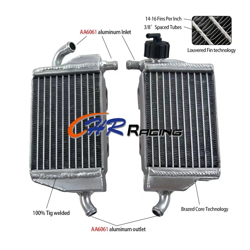 สําหรับ KTM 65 SX 65SX 65SX 2016 2017 2018 2019 2020 2021 2022 2023 LH & RH ยี่ห้อใหม่หม้อน้ําอลูมิเ
