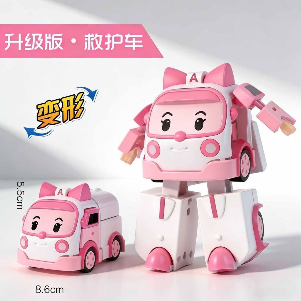 ครูแนะนํา Disassembly Assembly Deformation Toy Car Poly Anbaroy Hailey รถของเล่นเด็กหุ่นยนต์เพื่อการ