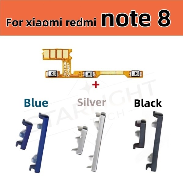ปุ่มปรับระดับเสียงพลังงาน flex สําหรับ Redmi Note 8 ON OFF ปุ่มสวิตช์สายริบบิ้น ราคาถูก Shopee Lazada