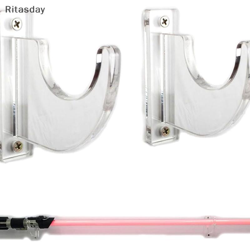 Ritasday ดาบผู้ถือติดผนัง Katana Lightsaber จอแสดงผลแขวนดาบ Wall Hook แขวนอะคริลิคญี่ปุ่นดาบ Wall Ra ขาตั้งใหม่