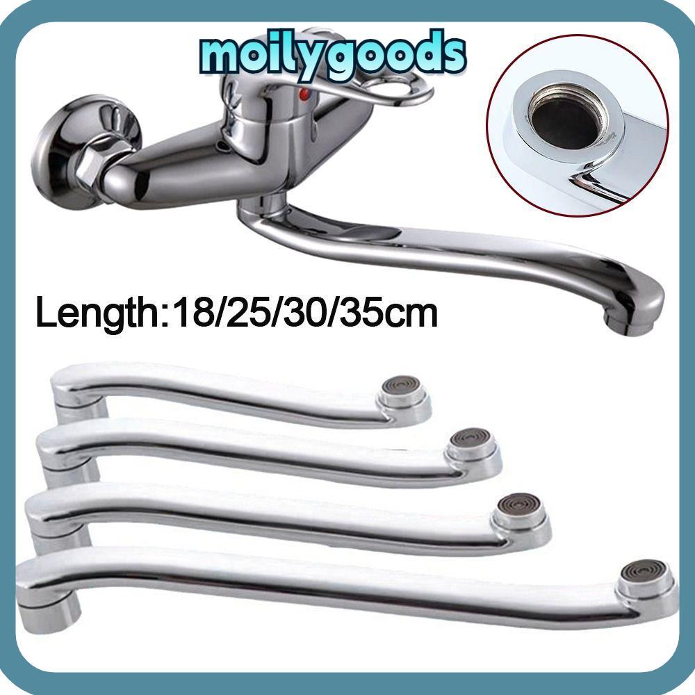 MOILYHD Faucet Extender Connector, Quick Open S-type Basin Faucet Tube, Fashion Stainless Steel Sink