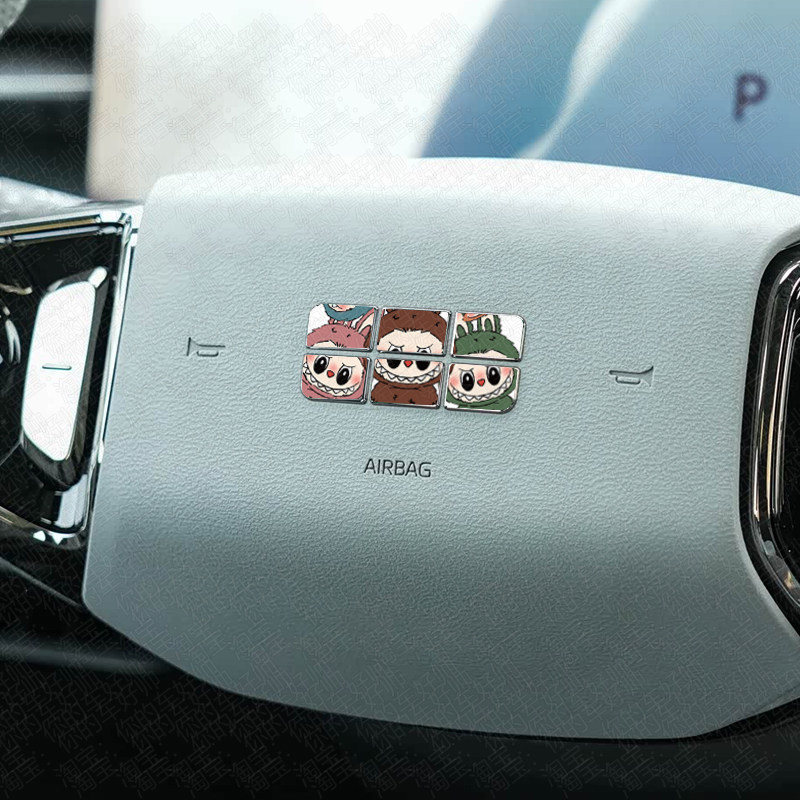 เหมาะสําหรับ Geely EX5 พวงมาลัยโลโก้รถเปลี่ยนสีอุปกรณ์ตกแต่งฟิล์ม