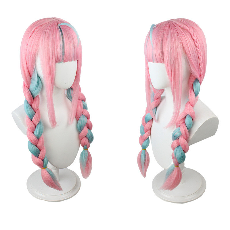 Hololive Virtual Anchor Idol Gather Akuya Cos Wig High-Temperature Fiber Twist Braid YouTuber M7XB