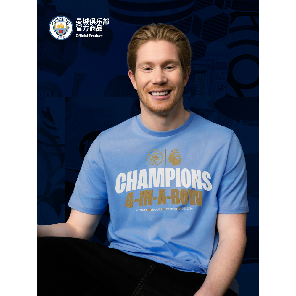 [ของแท้อย่างเป็นทางการ] Mancheng Club | British Super Championship 4 Championship Commemorative Shor