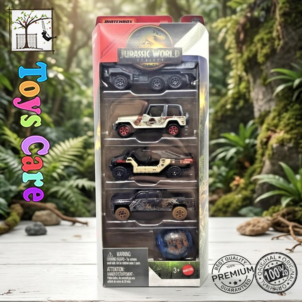 Matchbox Jurassic World Rebirth Jurassic Heroes - ของเล่นไดโนเสาร์สําหรับเด็ก