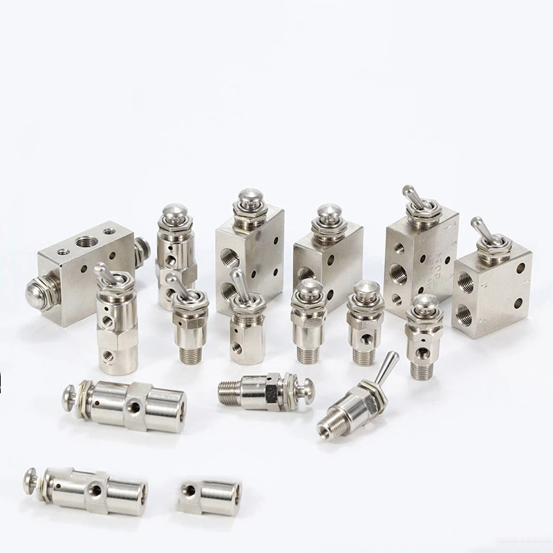 ขนาดเล็ก Kanai ประเภทนิวเมติกวาล์วปุ่มวาล์วคู่มือปุ่มสวิทช์ TAC2-41V 41PP 31V 31P 3S