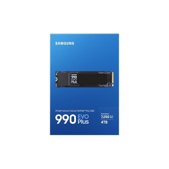 SAMSUNG 990 EVO Plus SSD NVMe 2.0 SSD 7,250 / 6,300 MB / MZ-V9S4T0BW - 4TB