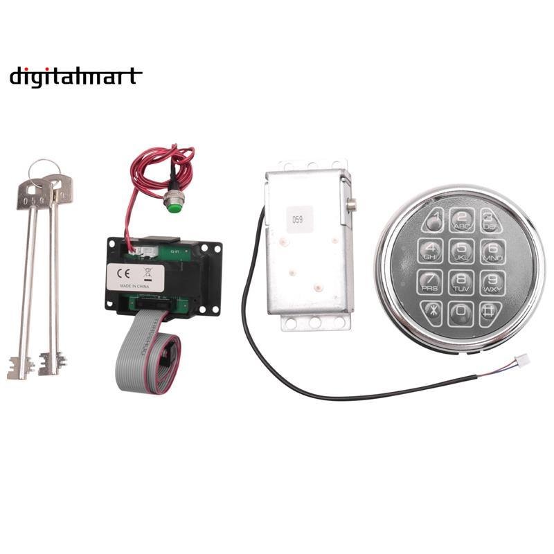 Safe Lock Electronic Digital Safe Lock Replacement Solenoid W/ 2 Key